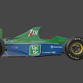 Green Formula Race Car Featuring Castrol Logo 7H Number And Pirelli Tires