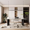 Modern study 3d model