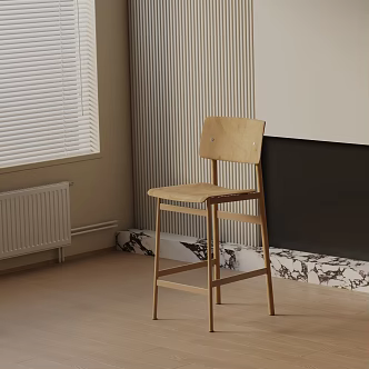 Modern Bar Chair 3d model