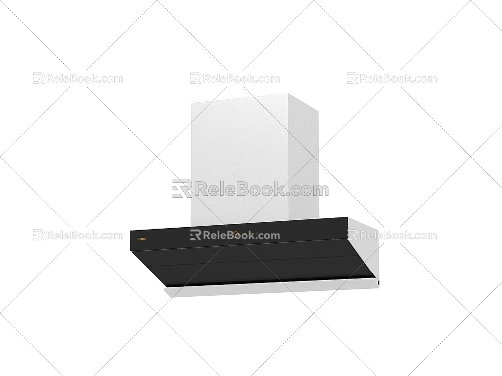 modern hood range hood 3d model