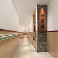 Hospital Outpatient Clinic Waiting Room With Wooden Bookshelves And Comfortable Table Seats