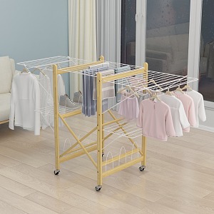 modern drying rack folding drying rack 3d model