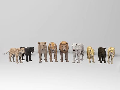 Animal Reptile Lion Leopard Black Leopard 3d model