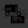 modern cigarette lighter filter cigarette 3d model