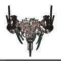 Futuristic Mechanical Weapon With Multi Barrel Design And Precision Structure