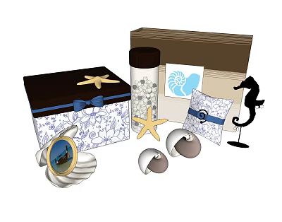 Ornaments combination 3d model