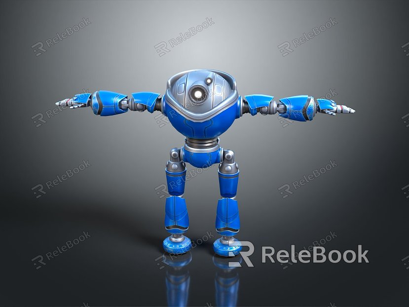 Robot Robot Assistant Small Robot Robot Butler Robot Butler Figure Game Figure model