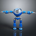 Robot Assistant Small Robot Butler Robot Butler Figure Game Figure 3d model