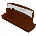 Practical Wooden Business Card Holder With Enterprise Logo Cards Inserted