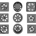 Industrial Ventilation Fans Equipment Featuring Various Designs And High Performance