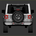Silver Off Road Vehicle With Black Roof Four Door And Alloy Wheels