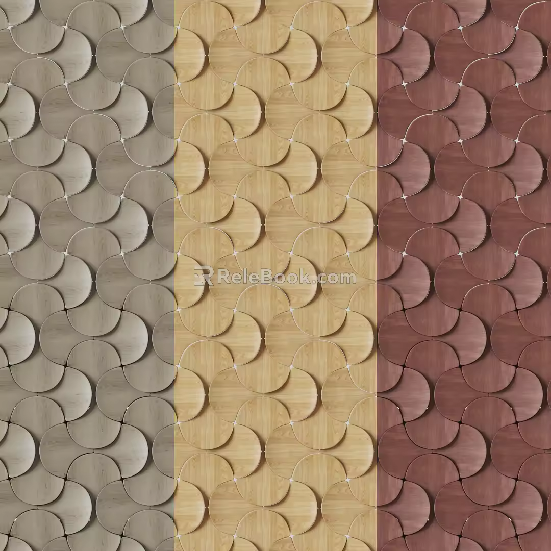 Modern Wall Wooden Wall Modeling 3d model