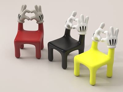 modern children's chair children's cartoon chair model