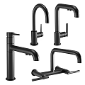 Modern Black Kitchen Faucets With Various Styles And Sleek Design Features 3d model