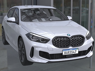 2024 BMW 118i Car Sedan 3d model