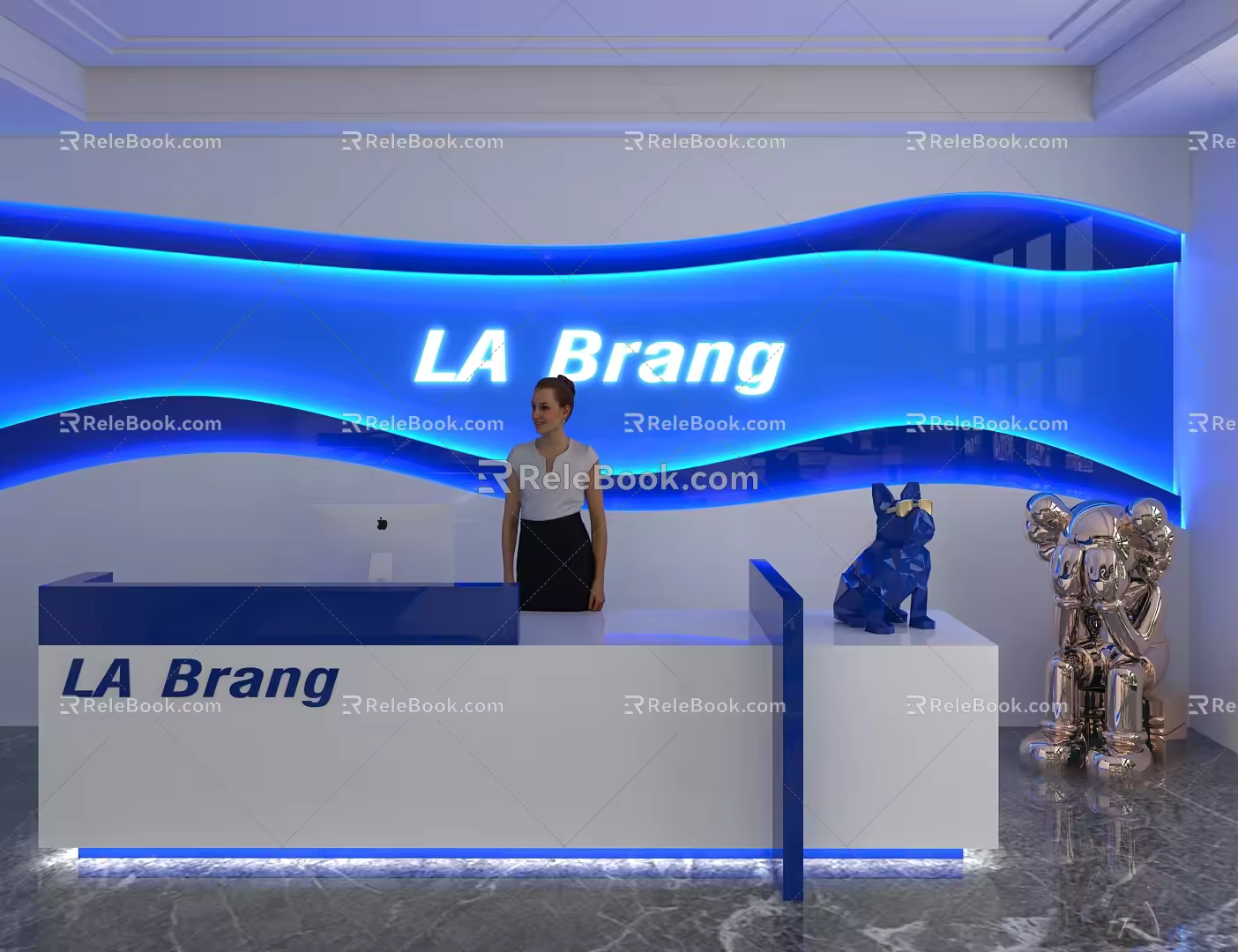Front Desk 3d model