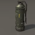 Grenade Science Fiction Grenade Science Fiction Grenade Smoke Bomb Flash Bomb High Explosive Bomb Tear Bomb Grenade Simple Model Grenade Low Model Low Face Number Grenade 3d model
