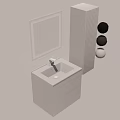 Modern Bathroom Cabinet Design With Mirror Tall Cabinet Faucet And Drawers