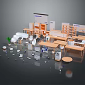 Modern Office Workspace With Various Table And Chair Sets Bookshelves And Whiteboards