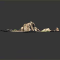 Ancient Stone Ruins Landscape With Sandy Ground And Green Vegetation