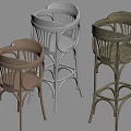Stylish Heart Shaped Children's Chairs in Multiple Colors with Openwork Backrest Design