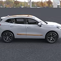 White HAVAL SUV Featuring Modern Front Grille And Orange Accents Design