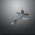 Gray Fighter Jet Model With Sleek Aerodynamic Design And Details 3d model