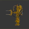 Mech Warrior Mech Soldier Machine Battlearm Mechanical Battlearm Machine Fighter Robot 3d model