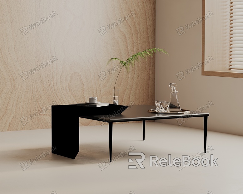 Modern coffee table model