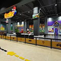 Vibrant Indoor Children's Playground With Colorful Cartoon Themed Decorations And Play Facilities