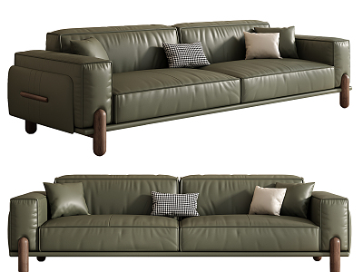 modern double sofa 3d model