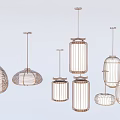 Modern Rattan Pendant Lights With Various Lantern Shaped And Round Designs For Home Interior Decor