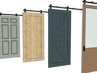 Modern Barn Door model