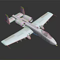 White Aerospace Vehicle Model With Wing Structure And Cockpit For Space Exploration