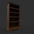 Wooden Standing Bookshelf With Multiple Shelves For Home Library Storage