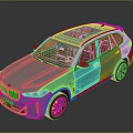 Teal BMW SUV with Panoramic Sunroof Modern Exterior Design And Sleek Body