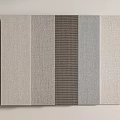 Modern Wall Panels With Various Materials And Different Textures In Neutral Tones