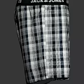 Jack & Jones Men's Boxers Featuring Plaid Pattern In Blue And White Checks