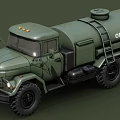 Military Green Tanker Truck Functional Design