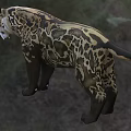 Realistic Prehistoric Reptile With Spotted Skin Sharp Teeth And Standing Posture In Natural Outdoor Environment