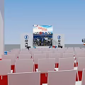 Car Exhibition Booth Design With Trucks Display Stands And Exhibition Stands