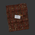 Portable Freezer With Open Lid And Perforated Inner Tray On Plaid Tablecloth