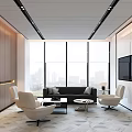 Modern Reception Room Reception Sofa Coffee Table Combination Company Reception Room VIP Negotiation Room Small Conference Room Company Sofa Coffee Table 3d model