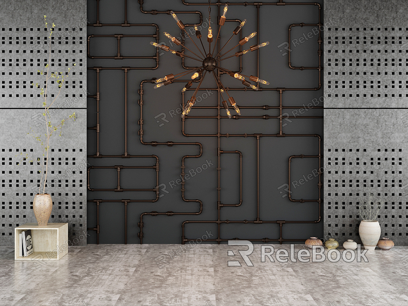 Industrial LOFT background wall model