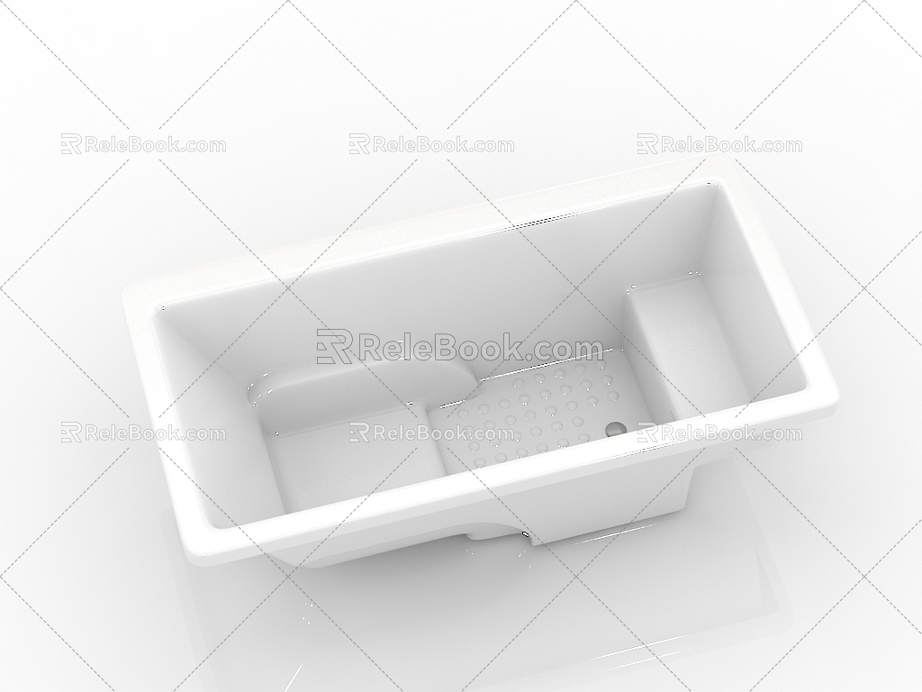 Modern Bathroom Supplies Bathtub 3d model