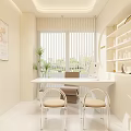 Modern Minimalist Cream Tone Beauty Salon Interior With Comfortable Reception Lounge And Product