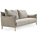 Nordic double sofa 3d model