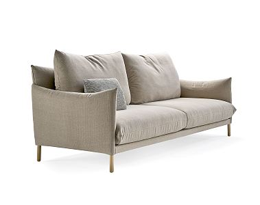 Nordic double sofa 3d model