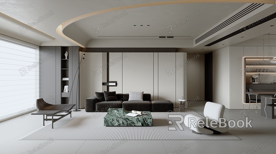 Minimalist Living Room model