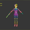 Futuristic Silver Female Robot Game And Movie Character With Metallic Armor And Shiny Surface